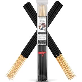 Black Butter Exotic Incense Sticks Jumbo 19 Inch Long - Bulk 1 Bundle 27 to 30 Sticks - Natural 19" Extra Large with A Smooth Aroma That Burns for 3 to 4 Hours Each.