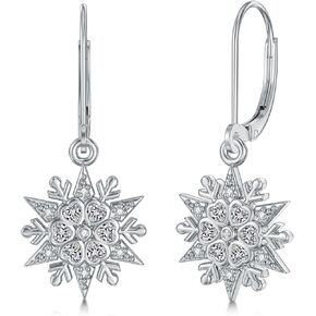 925 Sterling Silver Christmas Earrings for Women Christmas Tree/Snowman/Snowflake/Penguin/Christmas Reindeer Dangle Earrings Winter Holiday Xmas Jewelry Birthday