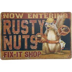 Metal Vintage Tin Sign Decor-Rustic for Home Bar Pub Movie House Bar Pub Funny Retro Wall Art Sign 12" X 8"