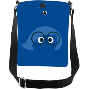 CMNIM Cartoon Sadness Emotional Gifts Inside Sadness Character Crossbody Bag Out Movie Inspired Gifts for Fans Cross Body Bag