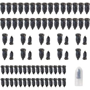 80 Pcs Tire Repair Rubber Nail, Vacuum Tire Repair Kits Spiral Rubber Nails Fast Tool Self-Service Tire Repair Nail for Car Motorcycle Truck (40 S+40 L)