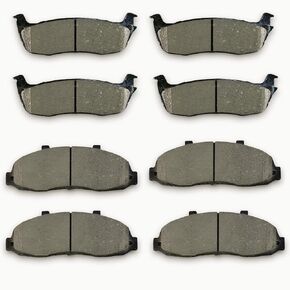 Front Rear Ceramic Brakes Pads Compatible with 1997-2003 Ford F-150,2004 Ford F-150 Heritage,2002 Lincoln Blackwood