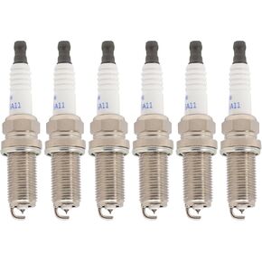 Pack of 6 Spark Plugs Double Iridium Fit for 16-20 Honda Pilot 18-21 Odyssey 17-20 Ridgeline 19-21 Passport 14-20 Acura MDX Replaces 95350, DILZKR7B11G, 12290R9PA01