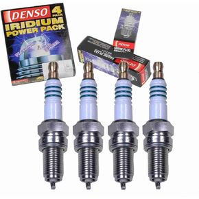 4 pc DENSO Iridium Power Spark Plugs compatible with Fiat 500 1.4L L4 2012-2016