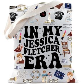 TSOTMO Murder TV Sow Merch Gift Jessica Fletcher Merch Tote Bag Typewriter TV Detective Gift Killer Gift