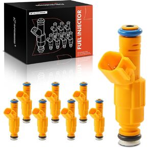 A-Premium Set of 8 Fuel Injectors Compatible with Ford Crown Victoria 1999 & Lincoln Town Car 1999 & Mercury Grand Marquis 1999, 4.6L SOHC Gas, Replace# 0280155857