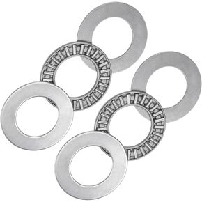 5pcs AXK2035 Thrust Needle Roller Bearings - [20mm x 35mm x 2mm] with Washer for Conveying Equipment Use, Chrome Steel