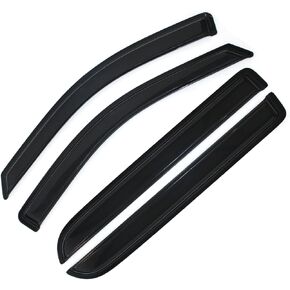 Outside Mount Vent Window Visor Sun Rain Guards Compatible with 2004-2008 Ford F-150 SuperCrew 2006-2008 Lincoln Mark LT Crew Cab | 94443