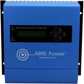 Aims Power SCC30AMPPT 30 AMP Solar Charge Controller, 12V or 24 Volt Solar Systems; 4 Stage Charging; Battery Type Selector; Stackable; Over Temp Protection