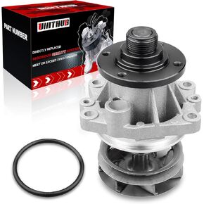 Engine Water Pump Automotive w/Metal Impeller 1152090 11517527799 Compatible for BMW E34 E36 E39 E46 E53 M3 X1 X3 X5 Z3 Z4 1 3 5 Series 1991-2016