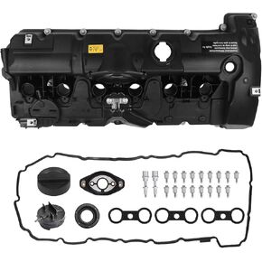Autoround Engine Valve Cover Compatible with BMW X5 X3 328i 528i Z4 128i 130i 530i 128i 525i, 2.5L 3.0L, Replace# 11127552281