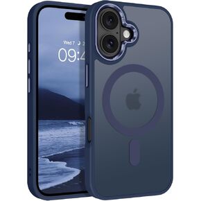 BENTOBEN Compatible with iPhone 16 Case, Magnetic iPhone 16 Case [Compatible with Magsafe] Translucent Matte Phone Case iPhone 16 Slim Fit Shockproof Women Men Protective Cover for iPhone 16, Green