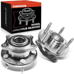 A-Premium 2 x Rear Wheel Bearing and Hub Assembly with 5-Lug Compatible with Ford Five Hundred 05-07, Freestyle 05-07, Taurus 08-09, Taurus X 08-09, Mercury Montego 05-07, Sable 08-09