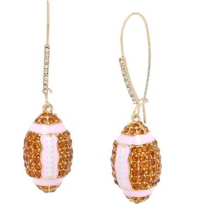 Betsey Johnson Womens Football Dangle Earrings
