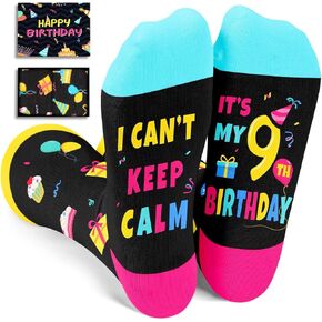 HAPPYPOP 5th Birthday Gifts Ideas Socks - Gifts for Girls Boys Age 5, Five Year Old Gifts for Kids, Presents for 5 Year Olds, Toddler Socks 5t