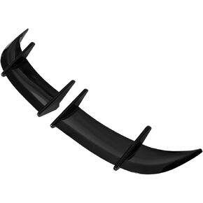 Car Tail Spoiler Wing, Sport Strong Strong Structure Heat Resistant AK Style Rear Trunk Spoiler Reducing Wind Pressure for MK6 (Glossy Black)