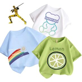 Kids Short Sleeve T-Shirts, Summer Tops, Half Sleeve Clothes