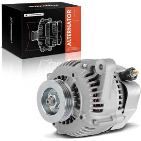 A-Premium Alternator Compatible with Acura Integra 1992-1993, 12V 65A 4-Groove Pulley Counterclockwise, Replace# 31100PR4C01, 31100PR4C01RM