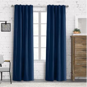 Loft Living Winmate Topsions 3-Way Header Insulated Curtain Panel Pair Each 80" x 84" in Khaki