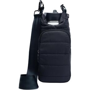 Original HydroBag | Quilted Water Bottle Holder with Strap | Tote Bottle Carrier Crossbody Bag with Pockets
