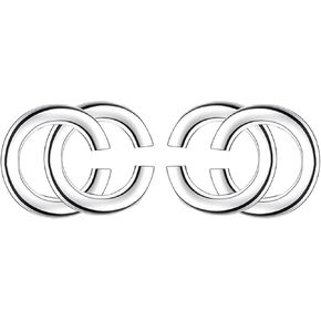 HighSpark Double C Earrings for Women | Designer Earrings Chic Letter Design Earrings | Lovely Gift
