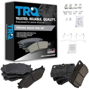 TRQ Front & Rear Brake Pads Ceramic Compatible with 2006-2008 Lexus IS250
