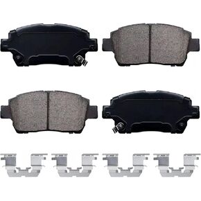 Front Brake Pads for Car Compatible with Toyota Prius Toyota Echo Toyota MR2 Toyota Celica GT and Scion iQ xA xB,Ceramic Brake Pads Automotive Replacement DIY,Smooth Quiet Braking Performance