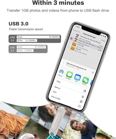 512GB Photo Stick for Phone Flash Drive,4in1 Memory Stick for UD511（Black） in Saudi Arabia
