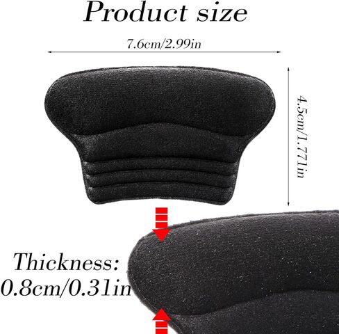 Heel Pads for Shoes, 6 Pairs Heel Grips Shoe Heel Inserts for Shoes Too Big Soft Heel Cushion Pads Shoe Filler Inserts Heel Guards Liners for Loose Shoes Heel Slipping Rubbing Improve Shoe Fit in Saudi Arabia