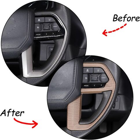Car ABS Center Console Button Molding Trim Frame,Compatible with Toyota Tacoma 2024+ Center Console Button Protected Frame (Black Carbon Fiber) in Kuwait