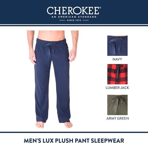 Cherokee Men's Polyester Plush Pajama Pants Soft Sleepwear in Saudi Arabia