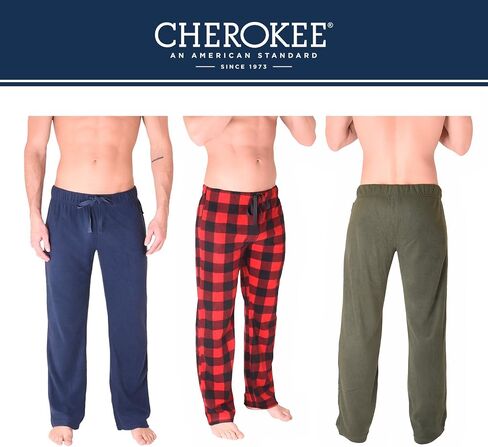Cherokee Men's Polyester Plush Pajama Pants Soft Sleepwear in Saudi Arabia