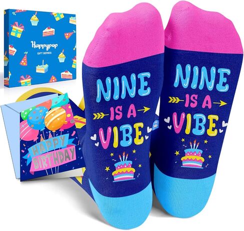 HAPPYPOP 5th Birthday Gifts Ideas Socks - Gifts for Girls Boys Age 5, Presents for 5 Year Olds, Five Year Old Gifts for Kids, Toddler Socks 5t in Kuwait