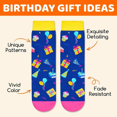 HAPPYPOP 5th Birthday Gifts Ideas Socks - Gifts for Girls Boys Age 5, Presents for 5 Year Olds, Five Year Old Gifts for Kids, Toddler Socks 5t in Kuwait