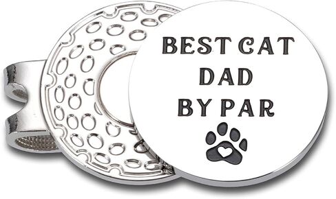 Dog Dad Gift Best Dog Dad by Par Golf Ball Marker for Men with Magnetic Hat Clip Stocking Stuffers for Christmas Birthday Gifts for Dog Lover Golf Accessories Gift for Dog Dad Funny Golf Lover Gift in Saudi Arabia