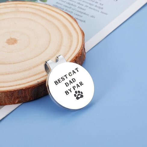 Dog Dad Gift Best Dog Dad by Par Golf Ball Marker for Men with Magnetic Hat Clip Stocking Stuffers for Christmas Birthday Gifts for Dog Lover Golf Accessories Gift for Dog Dad Funny Golf Lover Gift in Saudi Arabia