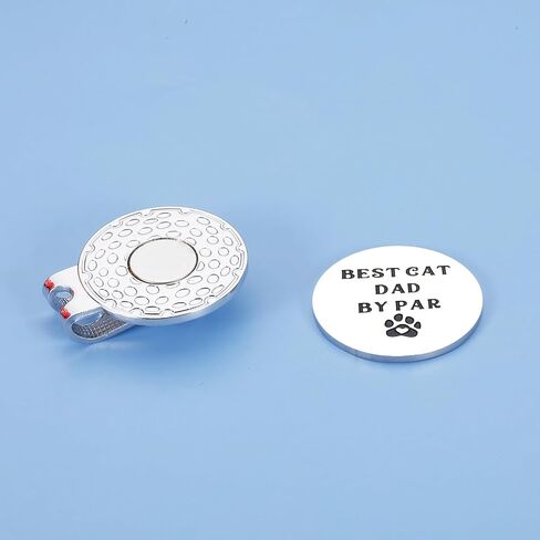 Dog Dad Gift Best Dog Dad by Par Golf Ball Marker for Men with Magnetic Hat Clip Stocking Stuffers for Christmas Birthday Gifts for Dog Lover Golf Accessories Gift for Dog Dad Funny Golf Lover Gift in Saudi Arabia
