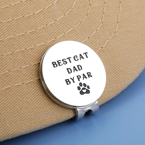 Dog Dad Gift Best Dog Dad by Par Golf Ball Marker for Men with Magnetic Hat Clip Stocking Stuffers for Christmas Birthday Gifts for Dog Lover Golf Accessories Gift for Dog Dad Funny Golf Lover Gift in Saudi Arabia