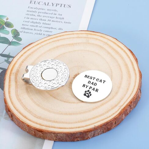 Dog Dad Gift Best Dog Dad by Par Golf Ball Marker for Men with Magnetic Hat Clip Stocking Stuffers for Christmas Birthday Gifts for Dog Lover Golf Accessories Gift for Dog Dad Funny Golf Lover Gift in Saudi Arabia