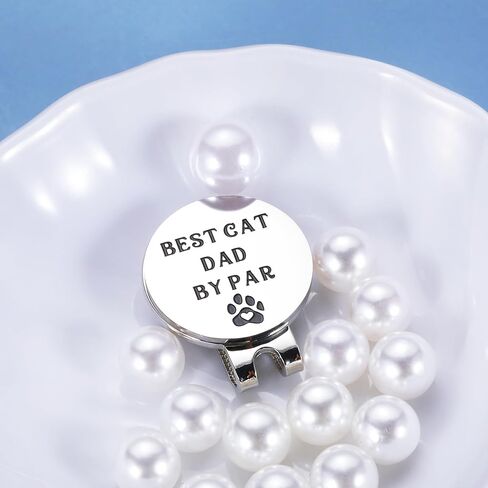 Dog Dad Gift Best Dog Dad by Par Golf Ball Marker for Men with Magnetic Hat Clip Stocking Stuffers for Christmas Birthday Gifts for Dog Lover Golf Accessories Gift for Dog Dad Funny Golf Lover Gift in Saudi Arabia