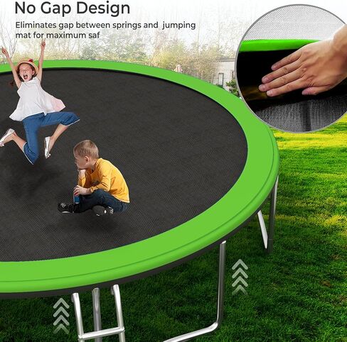 ترامبولين مطور بطول 14 قدمًا للأطفال والكبار، ترامبولين كبير في الهواء الطلق مع أوتاد، خفيف، مرش، ترامبولين في الفناء الخلفي مع طوق كرة السلة وشبكة، سعة 4-6 أطفال والكبار in Kuwait