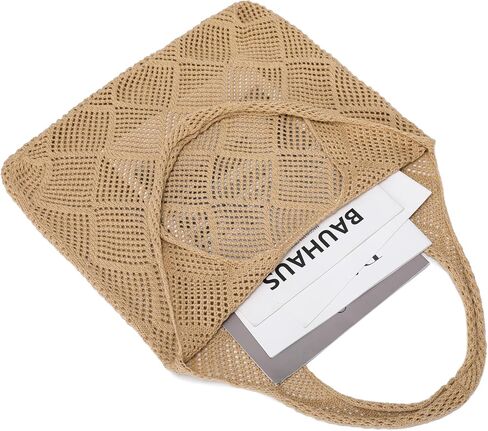 Crochet Tote Bags Summer Beach Bag for Women Vacation Mesh Knit Bag Hippie Bag in Saudi Arabia