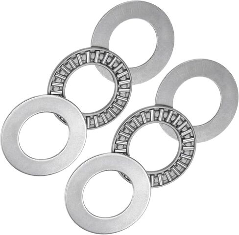 5pcs AXK2035 Thrust Needle Roller Bearings - [20mm x 35mm x 2mm] with Washer for Conveying Equipment Use, Chrome Steel in Saudi Arabia