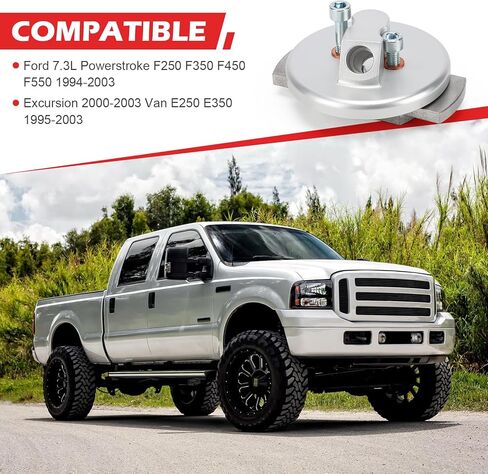 F4TZ-6751-B طقم إصلاح محول مقياس الفضة 7.3 لسيارة Ford 2000-2003 Excursion /1995-2003 Van E250 E350/ 1994-2003 7.3L Powerstroke F250 F350 F450 F550 يستبدل # F4TZ-6751-A (F4TZ-6751-B) in Saudi Arabia