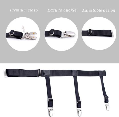 Men's Shirt Stays/holder for Tucking, Garter and holder, Securing Shirt Position for Men in Saudi Arabia