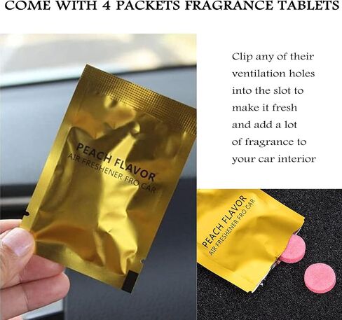 8 Piece Cute Car Air Fresheners Vent Clip,Car Air Conditioner Outlet Clips,Lovely Couple Car Accessories Girl Boy Perfume Clip,Car Air Vent Decorations with 4 Packets Fragrance Tablets in Saudi Arabia