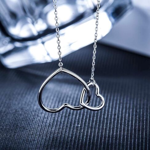 Aunt and Niece Necklace, 925 Sterling Silver, Best Aunt Gifts, Gifts for Aunts, Best Aunt Ever Gift Jewelry, Pendant Necklaces for Aunt, Mother's Day in Saudi Arabia