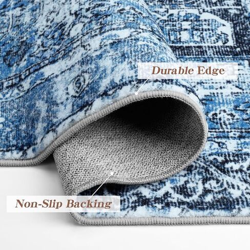 سجادة صغيرة قابلة للغسل مقاس 2 × 4 - سجادة عداء غير قابلة للانزلاق لمدخل الحمام والمطبخ، سجادة باب داخلية سجادة رمادية لغرفة النوم في الممرات (كريمي، 2x4 قدم) in Kuwait