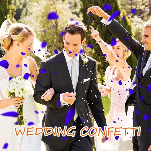 بتلات الورد الحقيقية المجففة، بتلات الزهور الجافة المحفوظة الطبيعية لتزيين طاولة العشاء لحفلات الزفاف، ليلة رومانسية لمجموعتها، والخطوبة، وحفلات الزفاف، وعيد الحب، والقصاصات الورقية (1.6oz، أحمر) in Kuwait
