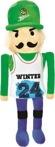 iscream + Corey Paige Designs Holiday Hoops Plush 8" Ballin' Basketball Embroidered Accent Pillow Buddy in Kuwait
